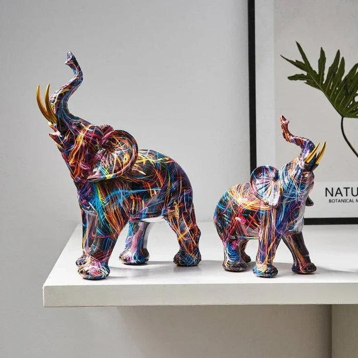 Graffiti Painted Elephant Sculpture, Two Sizes, view 3
