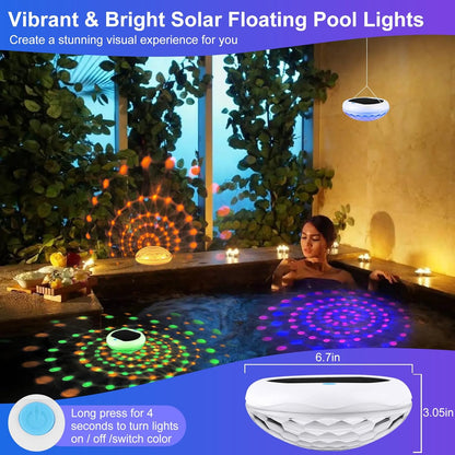 Solar Floating Pool Light, 6.7 in, with Remote, view 6