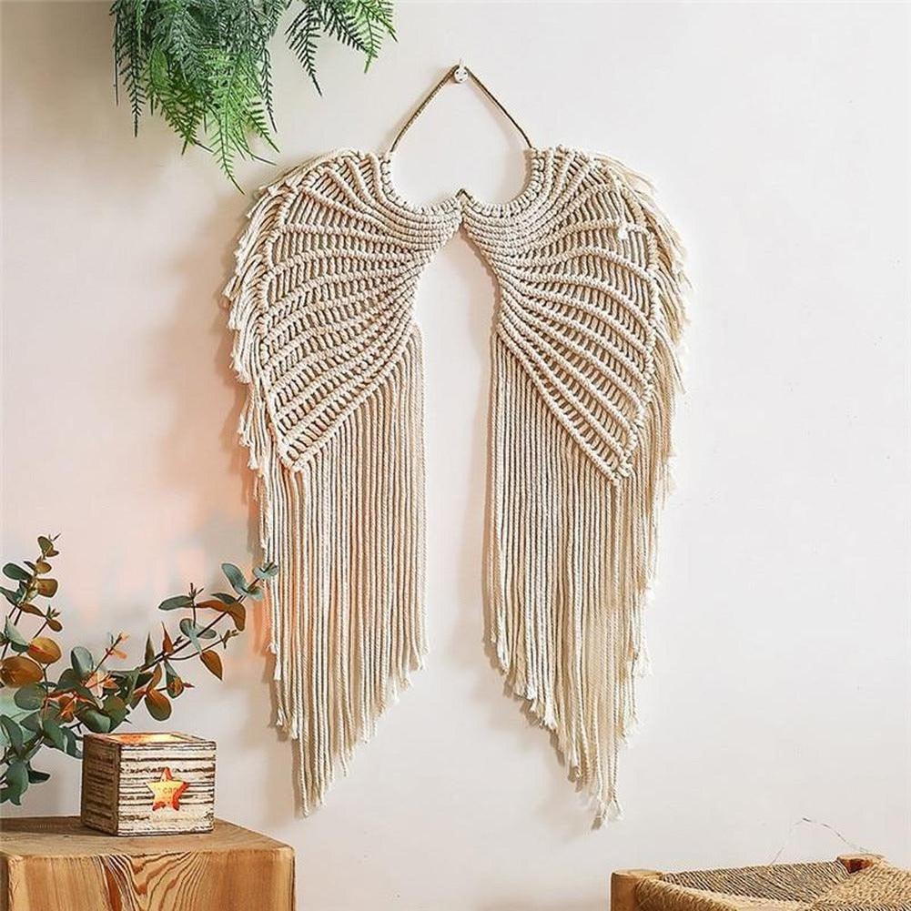 Cotton Blend Wing Wall Hanging, 26.8 in Long, view 4
