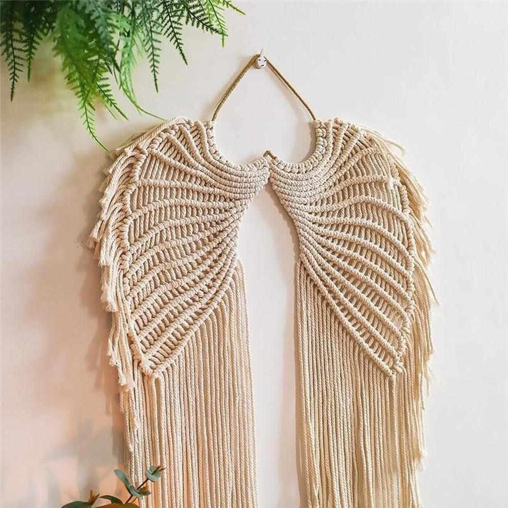 Cotton Blend Wing Wall Hanging, 26.8 in Long, view 2