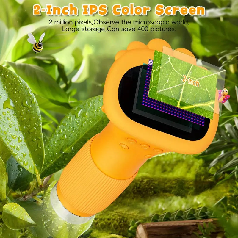 Handheld Digital Microscope for Kids, Two Colors, view 5