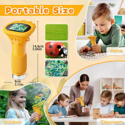 Handheld Digital Microscope for Kids, Two Colors, view 9