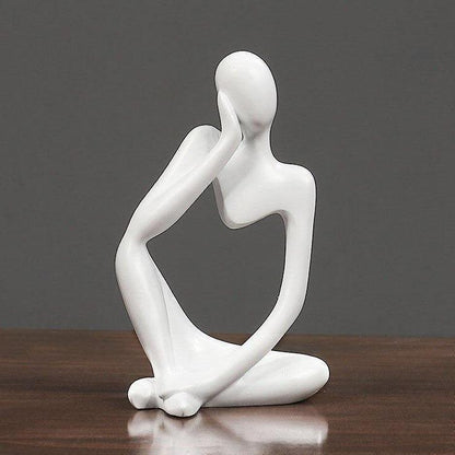 Abstract Thinker Resin Figurine, 5.1 in Tall, view 24