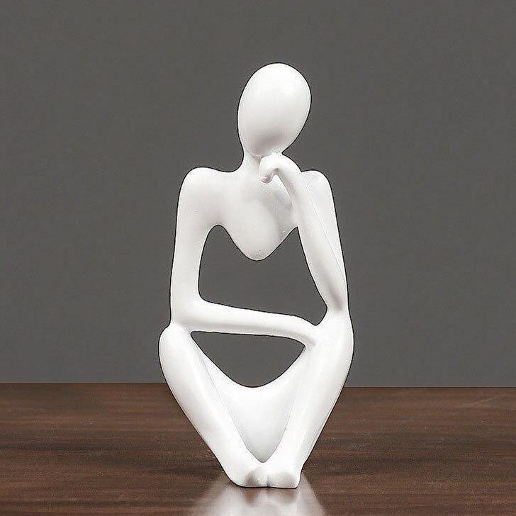 Abstract Thinker Resin Figurine, 5.1 in Tall, view 13