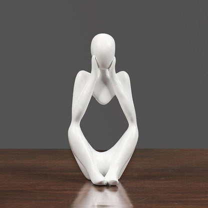 Abstract Thinker Resin Figurine, 5.1 in Tall, view 23