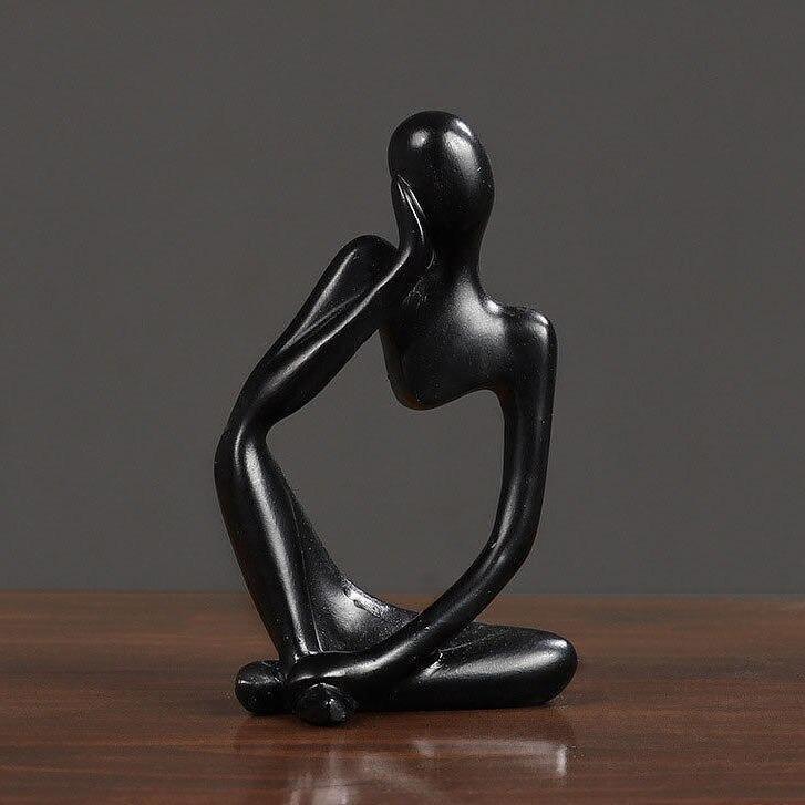 Abstract Thinker Resin Figurine, 5.1 in Tall, view 16