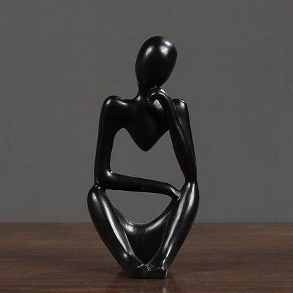 Abstract Thinker Resin Figurine, 5.1 in Tall, view 17