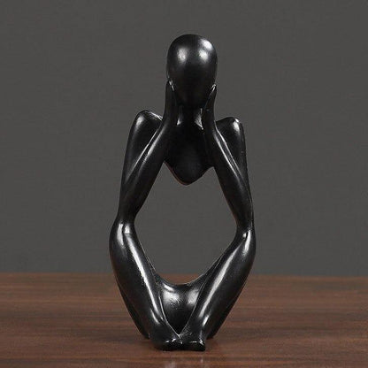 Abstract Thinker Resin Figurine, 5.1 in Tall, view 20