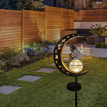 Solar Fairy on a Crescent Moon Garden Stake Light, view 8