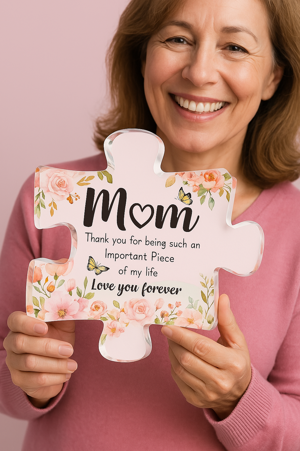 Acrylic Puzzle Piece Keepsake Gift for Mom, view 2