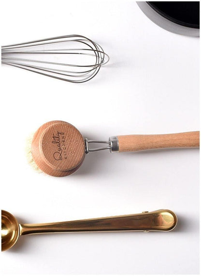 Wood Dish Brush with Replaceable Head, view 4