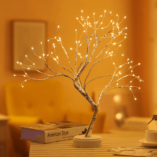 LED Tree Table Lamp, Six Styles, 36 or 108 Lights