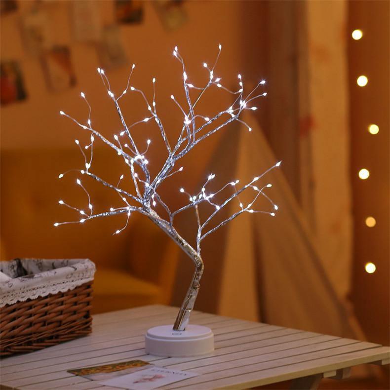 LED Tree Table Lamp, Six Styles, 36 or 108 Lights, view 4
