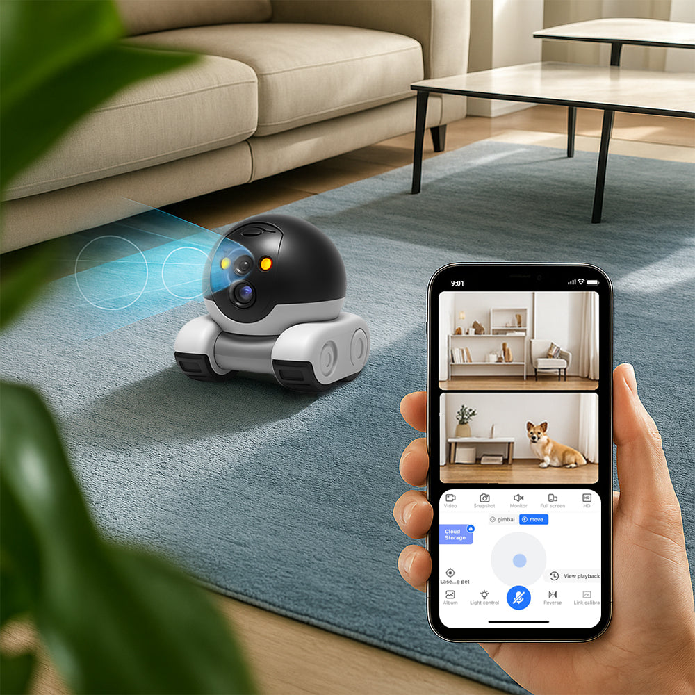 App Controlled Robot Camera on Wheels, 2K Video, view 4