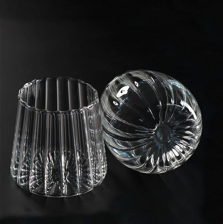 Ripple Glass Storage Jar with Bamboo Lid, view 9