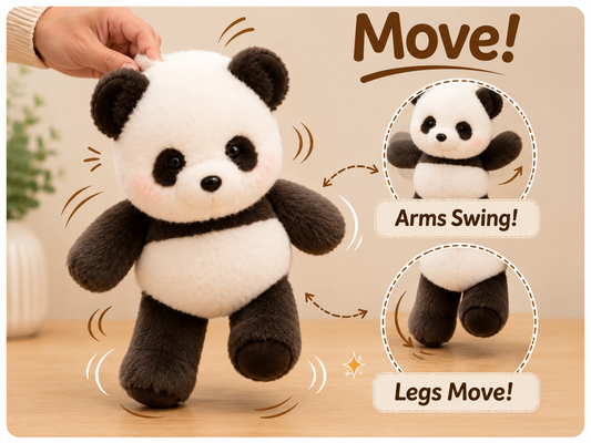 Panda Plush Toy, 11.8 in Chunky Sitting Size, view 2