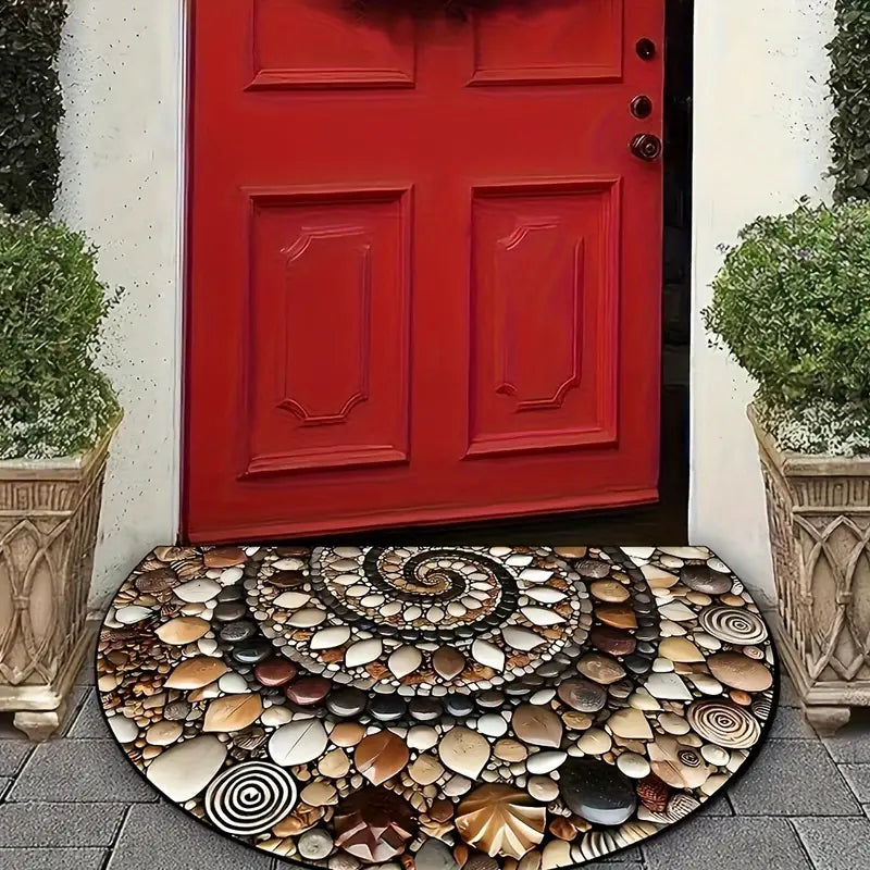 Half Round Pebble Print Doormat, Two Sizes, view 6