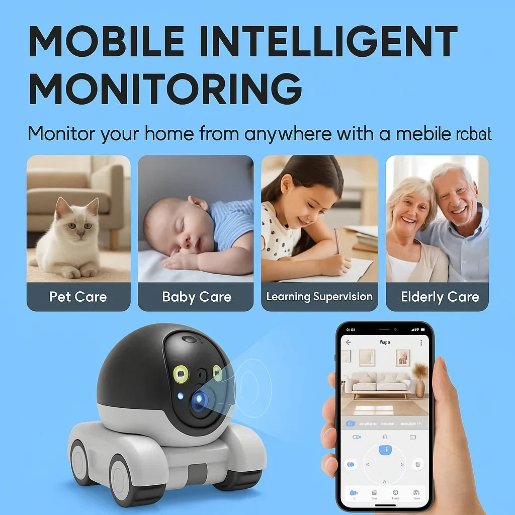 App Controlled Robot Camera on Wheels, 2K Video, view 5