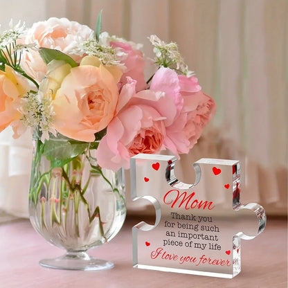 Acrylic Puzzle Piece Keepsake Gift for Mom, view 7