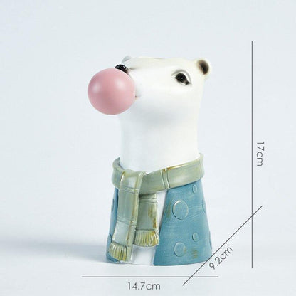 Bubblegum Animal Bust Vase in Five Styles, view 22