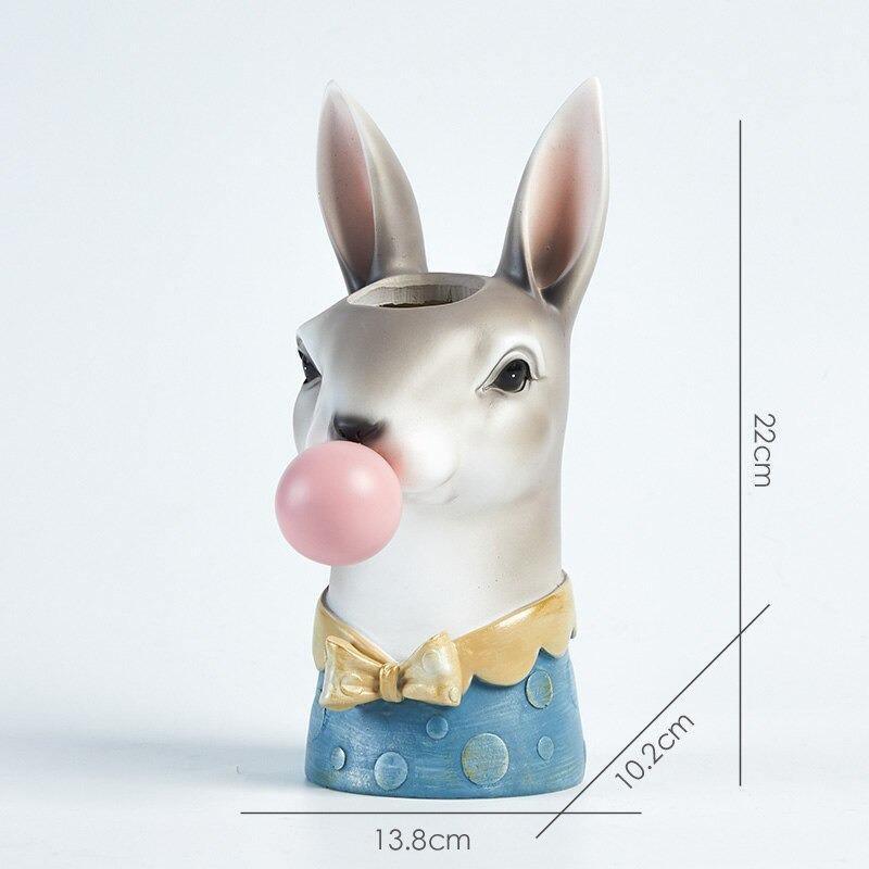 Bubblegum Animal Bust Vase in Five Styles, view 23