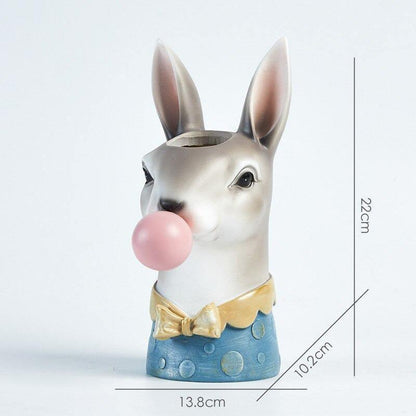 Bubblegum Animal Bust Vase in Five Styles, view 23