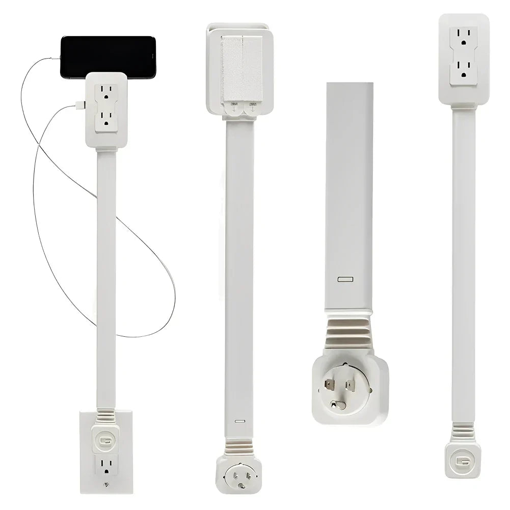 Extendable Wall Outlet Extender with USB-A and USB-C, view 5