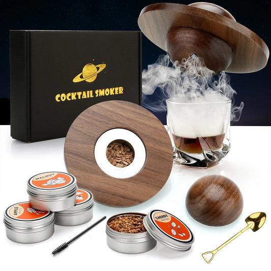 Cocktail Smoker Kit with Wood Chips, Beech or Walnut, view 2