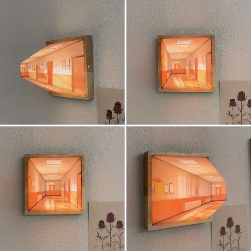 3D Illusion Wall Art Light Panel, Rechargeable, view 5