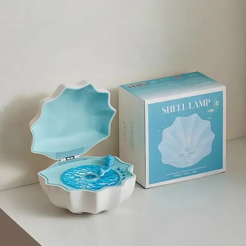 Shell Shaped Bluetooth Speaker with Wave Light, view 7