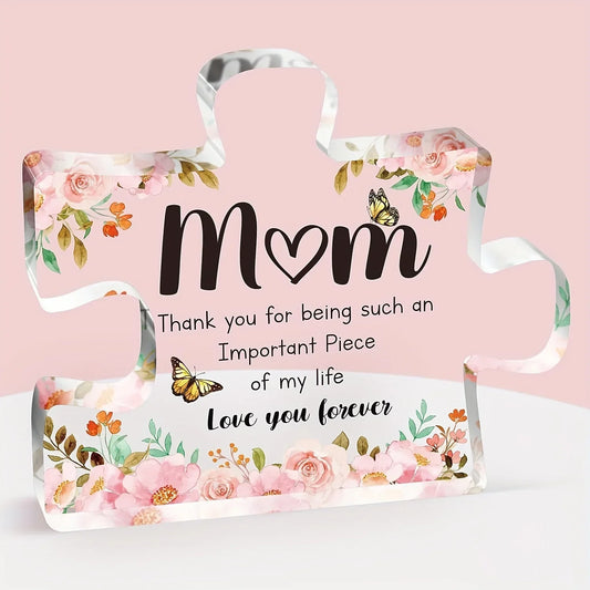 Acrylic Puzzle Piece Keepsake Gift for Mom