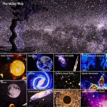 Star Projector Night Light with 12 Galaxy Film Discs, view 8
