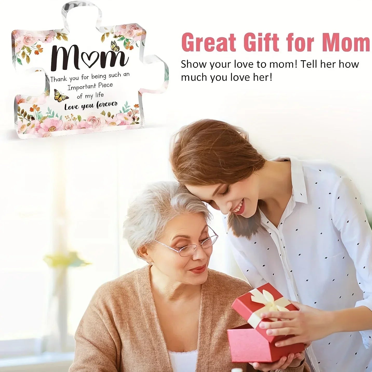 Acrylic Puzzle Piece Keepsake Gift for Mom, view 11