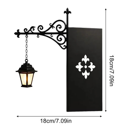 Vintage Bookshelf Lantern Lamp with Warm LED, view 7