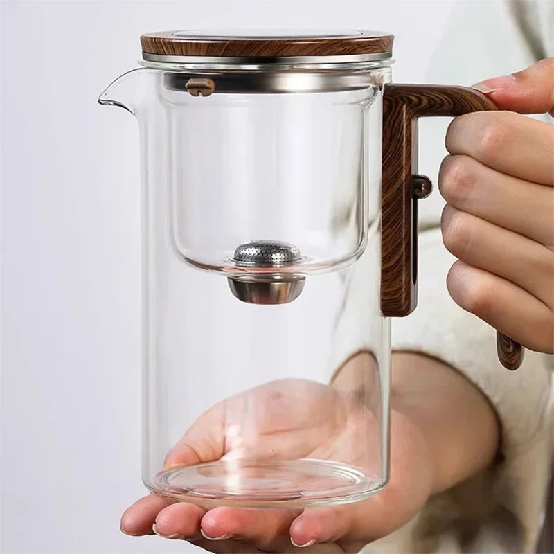 Push Button Glass Teapot with Infuser, Two Sizes, view 4