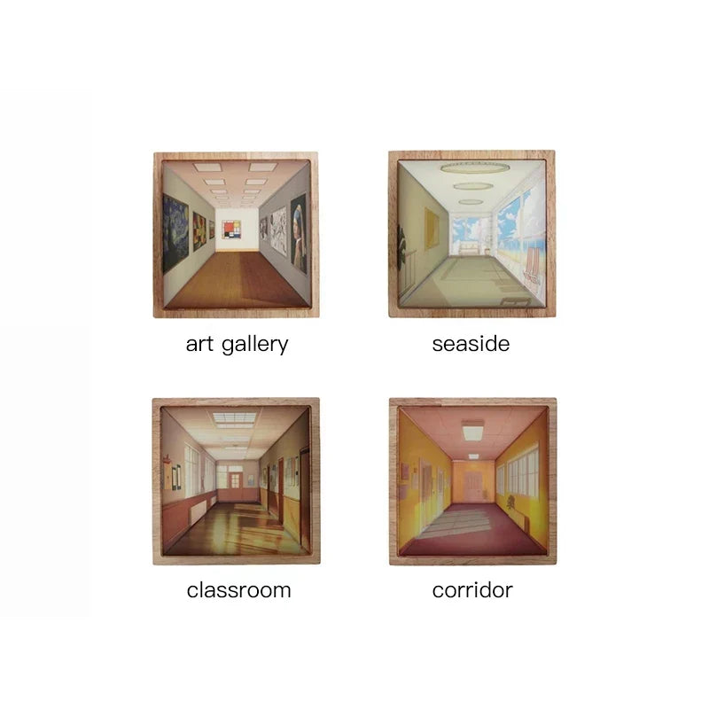 3D Illusion Wall Art Light Panel, Rechargeable, view 4