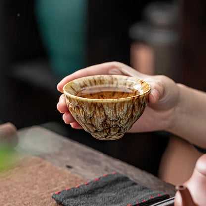 Five Element Ceramic Tea Cups, Set of 5 in a Gift Box, view 7
