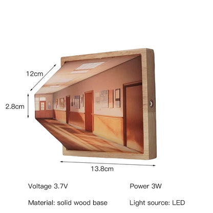 3D Illusion Wall Art Light Panel, Rechargeable, view 10