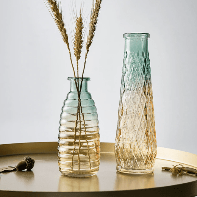 Ombre Glass Bottle Bud Vases, Singles or Full Set, view 2
