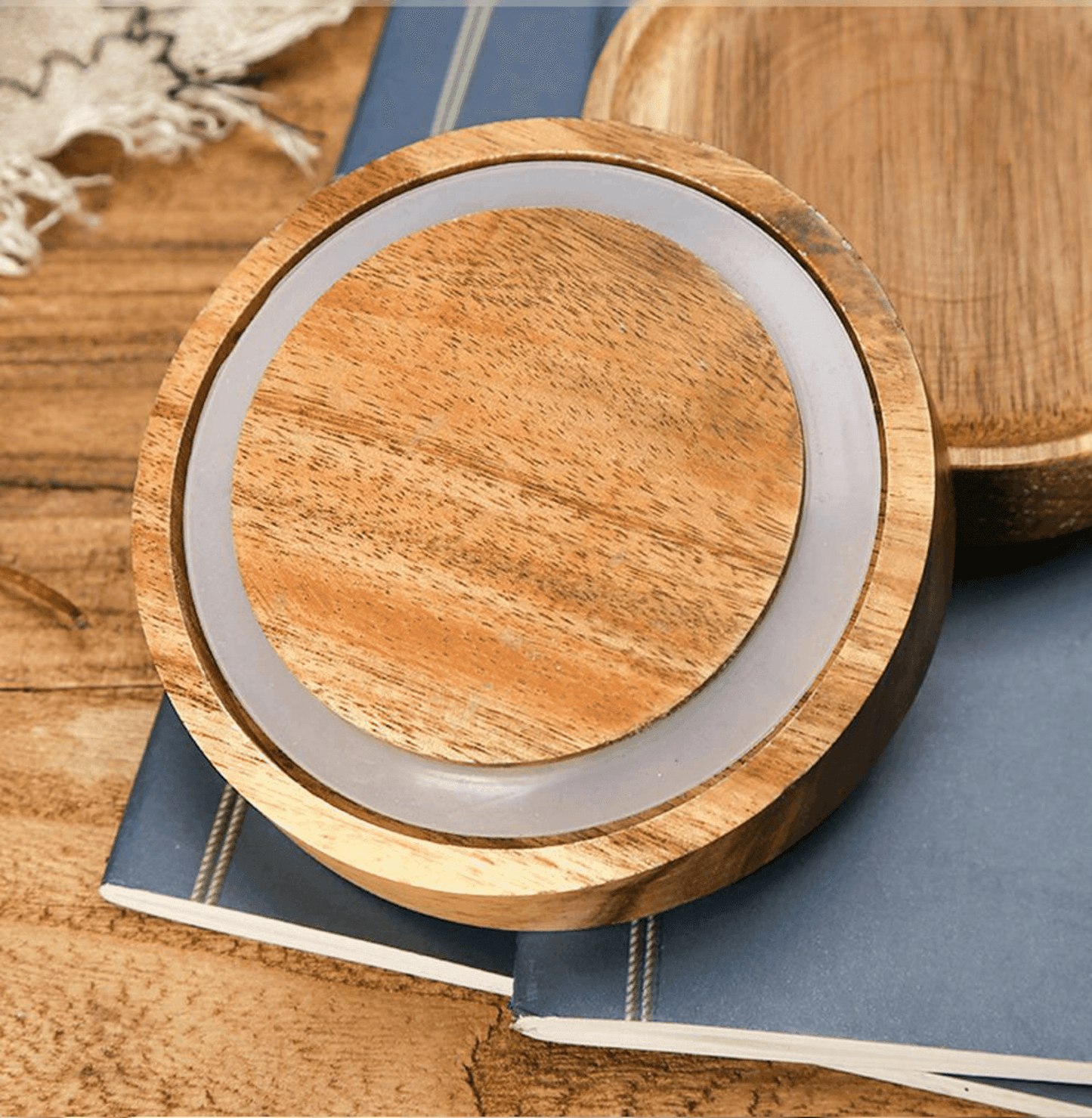 Glass Storage Jars with Acacia Wood Lids, 5 Sizes, view 4