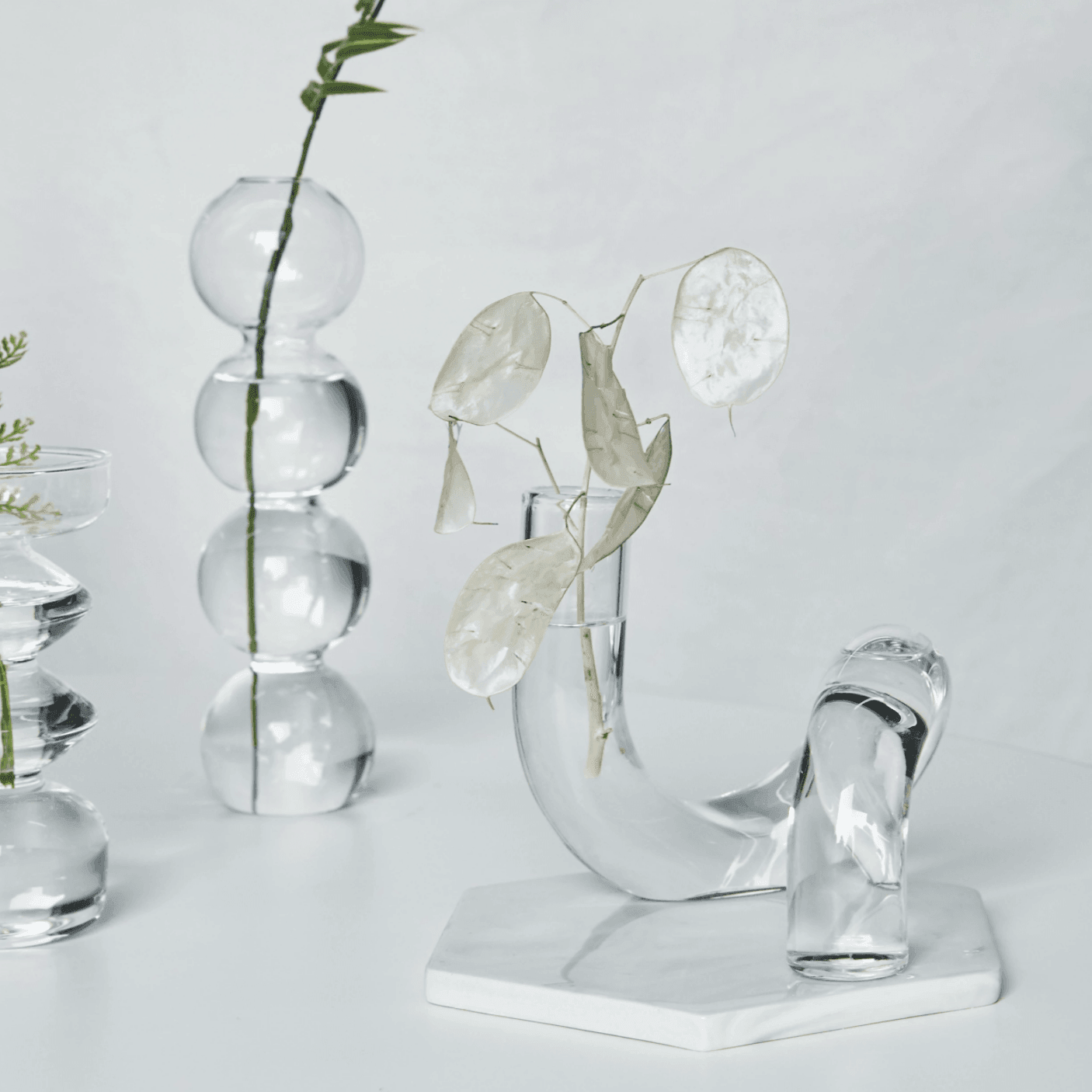 Blown Glass Loop Vase for Plant Cuttings, view 20