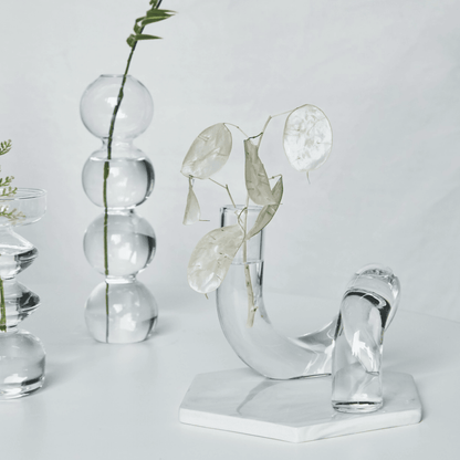 Blown Glass Loop Vase for Plant Cuttings, view 20