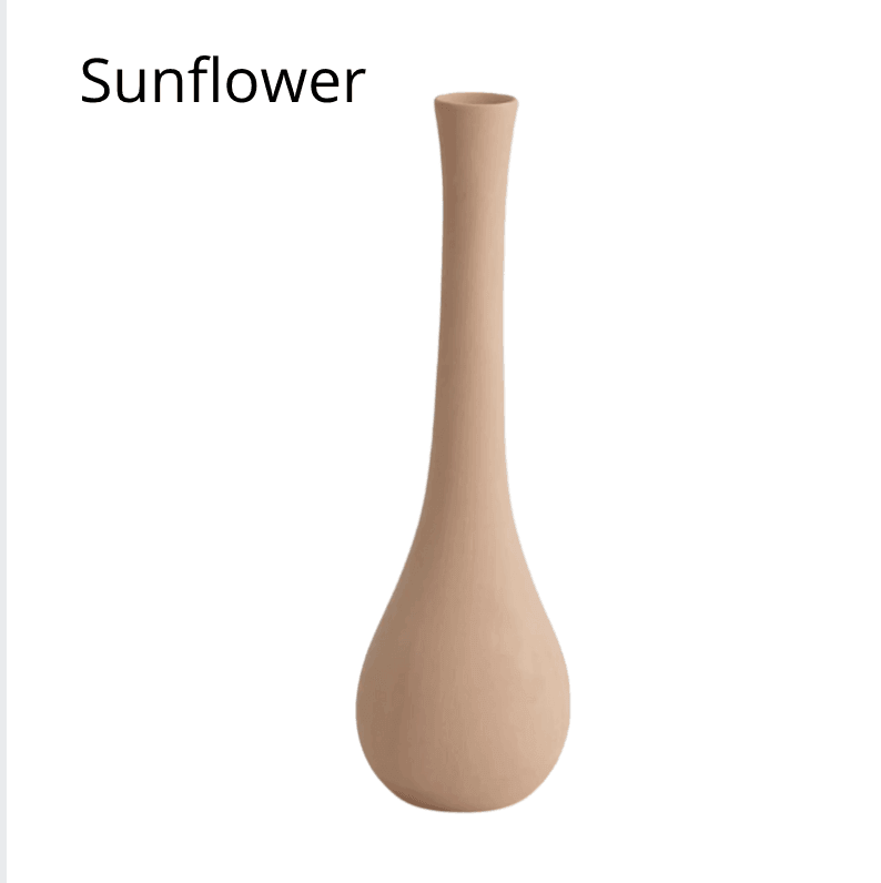 Neutral Matte Ceramic Vases, Six Shapes, Dry Use Only, view 12