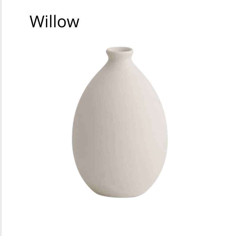 Neutral Matte Ceramic Vases, Six Shapes, Dry Use Only, view 8