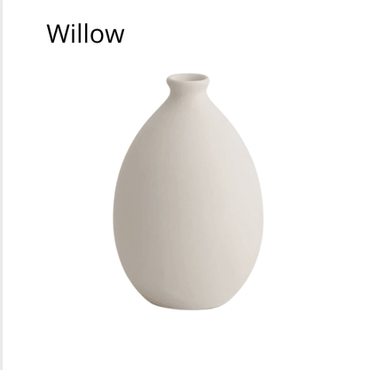Neutral Matte Ceramic Vases, Six Shapes, Dry Use Only, view 8