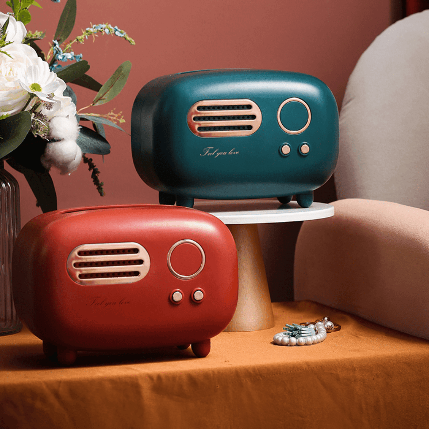 Retro Radio Tissue Box Cover for Standard Boxes, view 6
