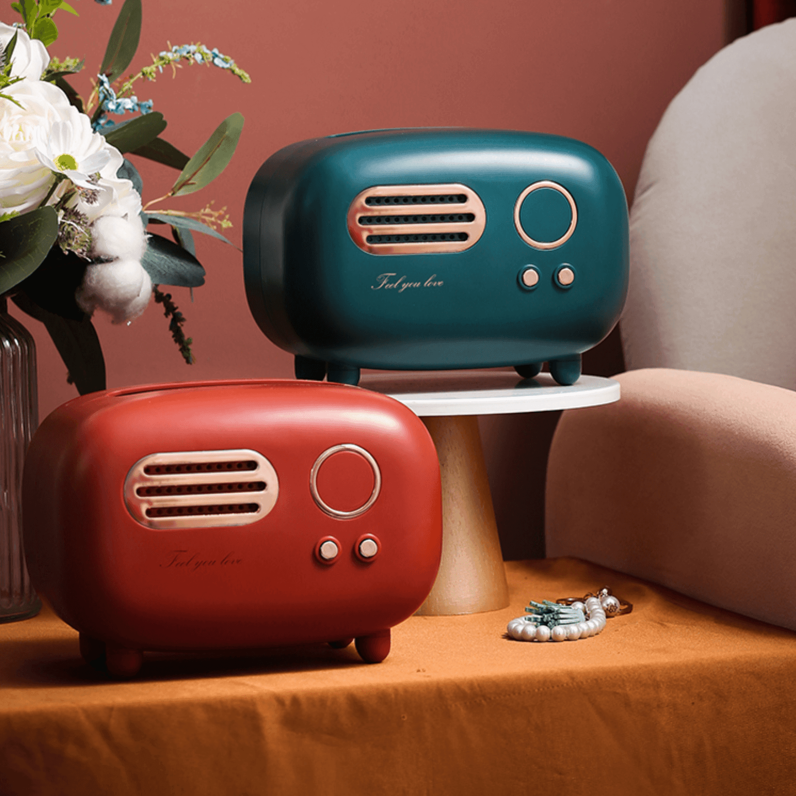 Retro Radio Tissue Box Cover for Standard Boxes, view 6