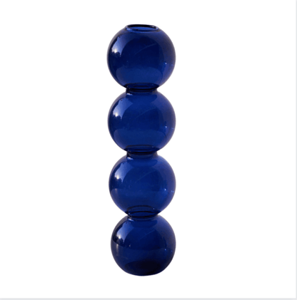 Stacked Bubble Glass Bud Vase, Three or Four Bubbles, view 9