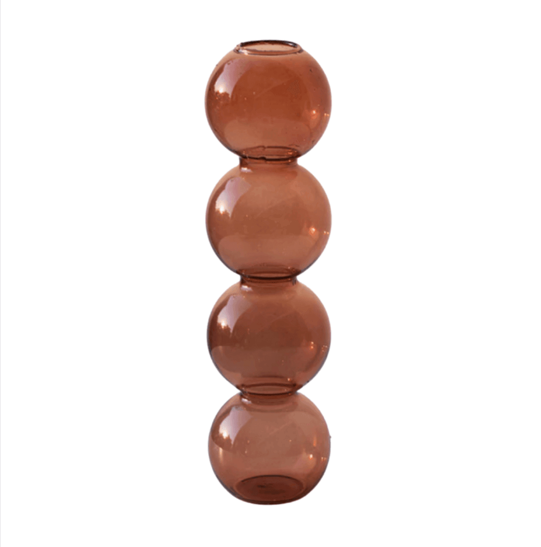 Stacked Bubble Glass Bud Vase, Three or Four Bubbles, view 18