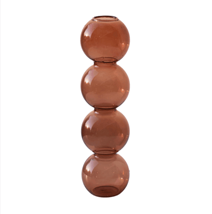 Stacked Bubble Glass Bud Vase, Three or Four Bubbles, view 18